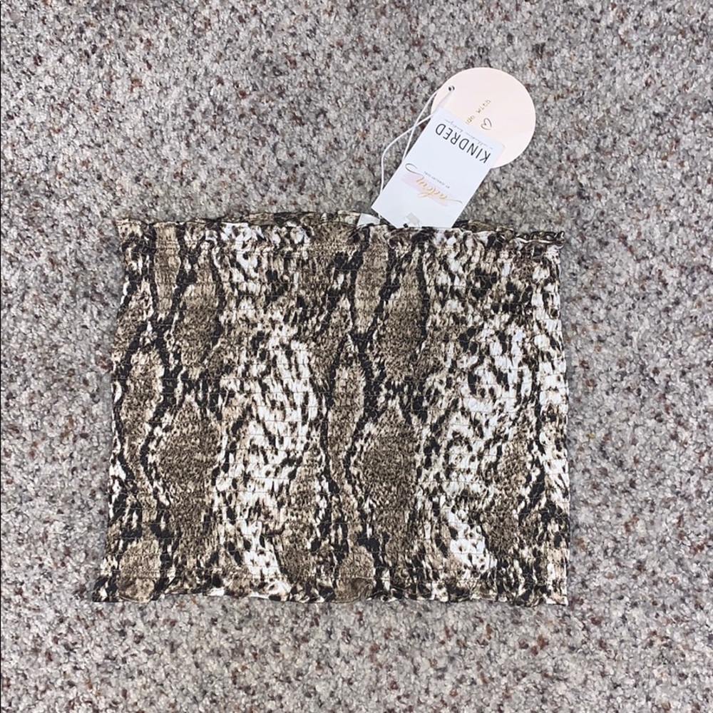 Wild Honey Snake skin Crop Top